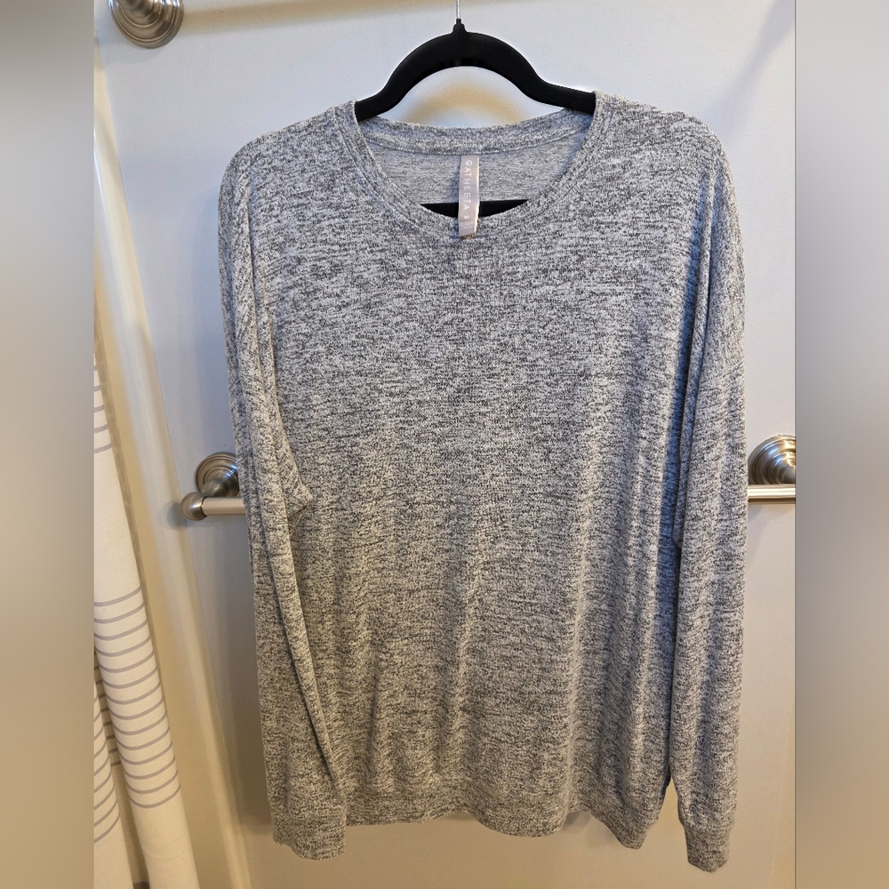 Athleta Heather Gray Long Sleeve Top